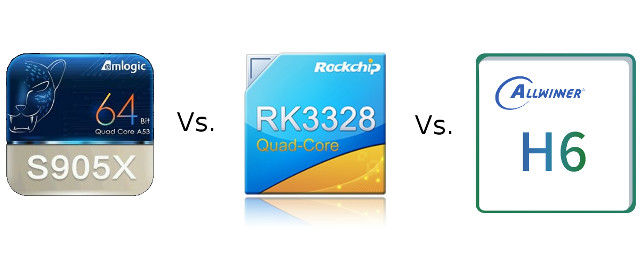 Amlogic S905X vs Rockchip-RK3328 vs Allwinner H6