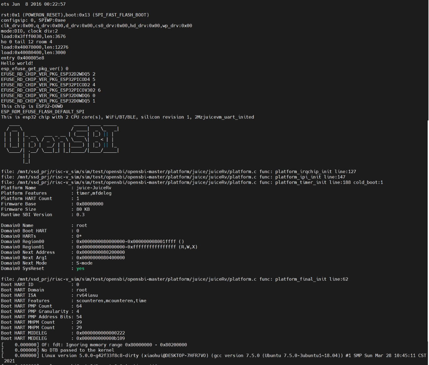 Linux ESP32