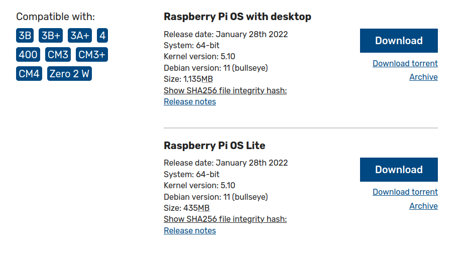 Raspberry Pi OS 64-bit
