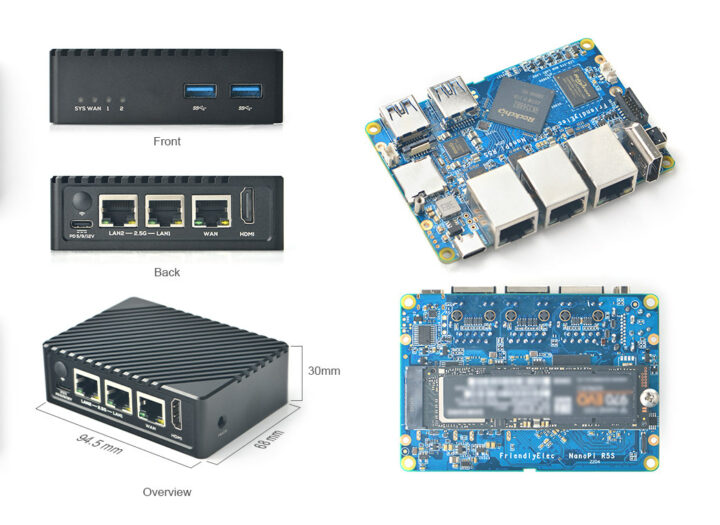 NanoPi R5S enrutador Rockchip RK3568