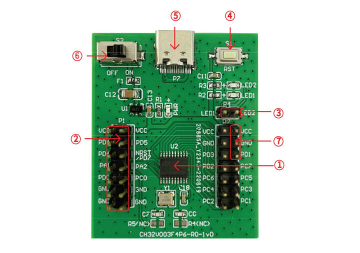 CH32V003 development board