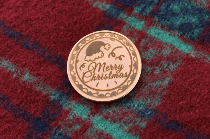 Moneda grabada con el Creality Falcon T1
