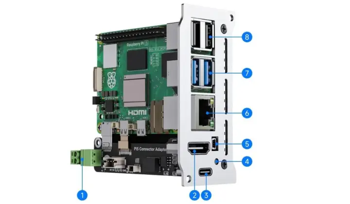 Descripci&oacute;n de un nodo individual del Waveshare PiRack-M6F