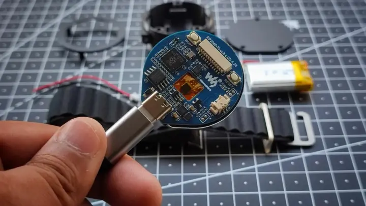 Placa Waveshare RP2040-Touch-LCD-1.28