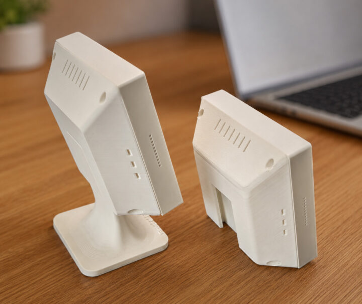 Vista trasera del Token Monitor con carcasa impresa en 3D