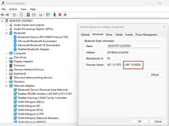 Versión de Bluetooth del ACEMAGIC Kron Mini K5