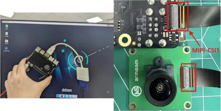 Debian 11 en la SBC ArmSoM Sige6 con cámara MIPI CSI