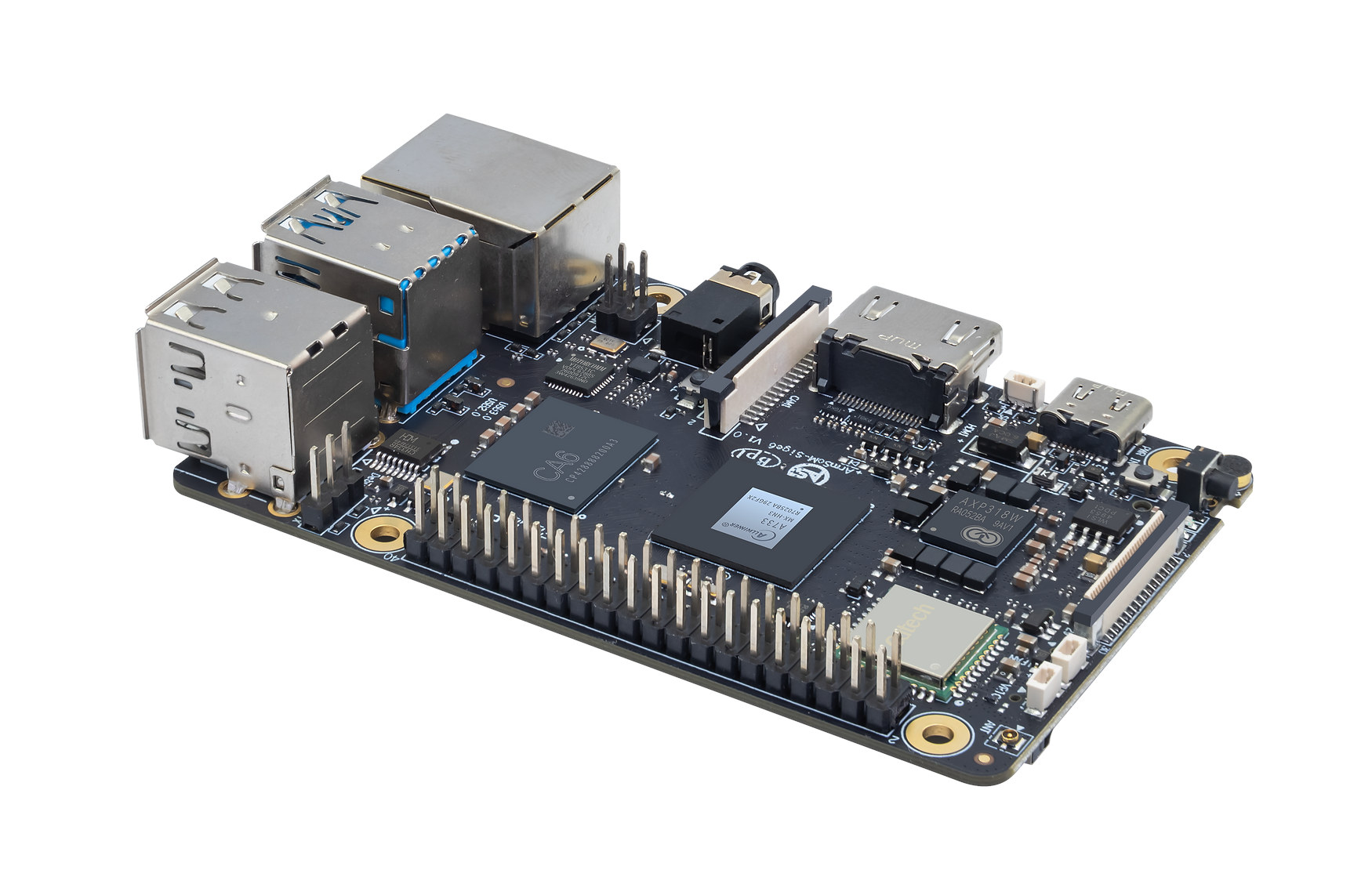 Placa SBC ArmSoM Sige6 con SoC Allwinner A733