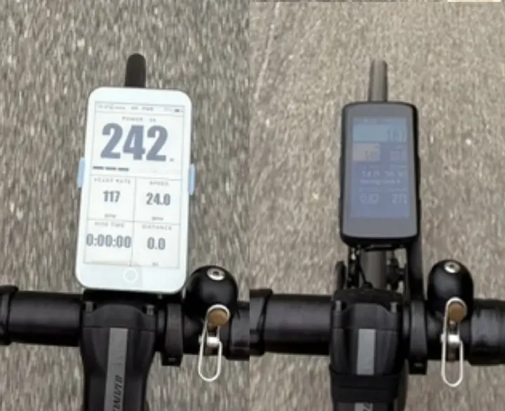 Comparativa entre un ordenador de bicicleta e-paper DIY y un Garmin Edge