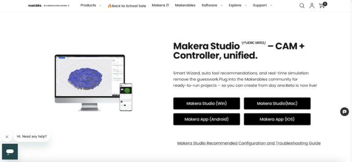 Descarga de Makera Studio y Makera App