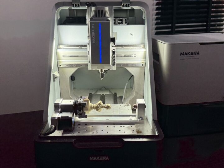 Fresado de cuarto eje con la Makera Z1