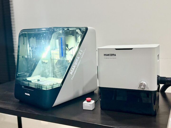 Fresadora CNC de sobremesa Makera Z1 con colector de polvo ciclónico