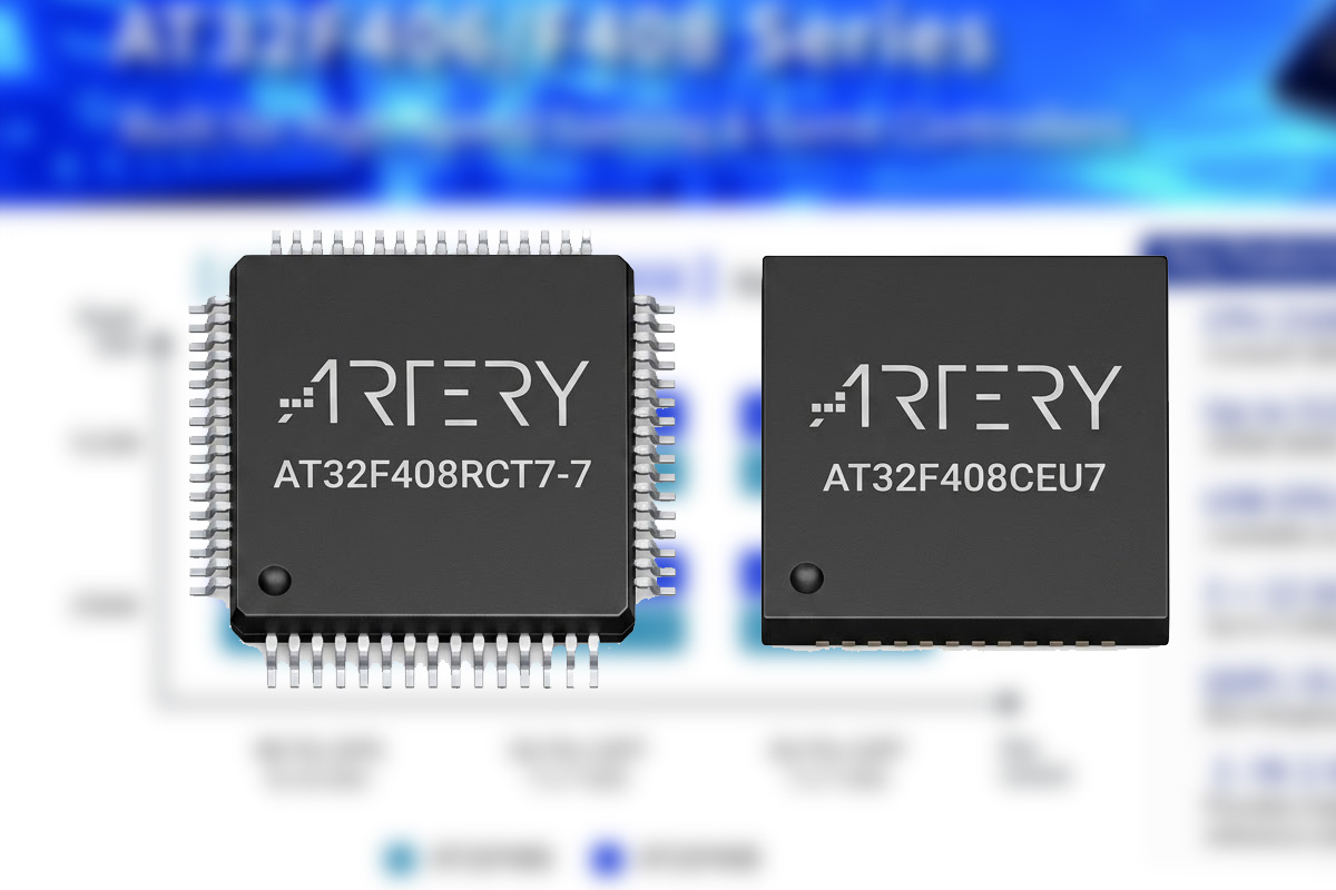 MCUs Artery AT32F406 y AT32F408
