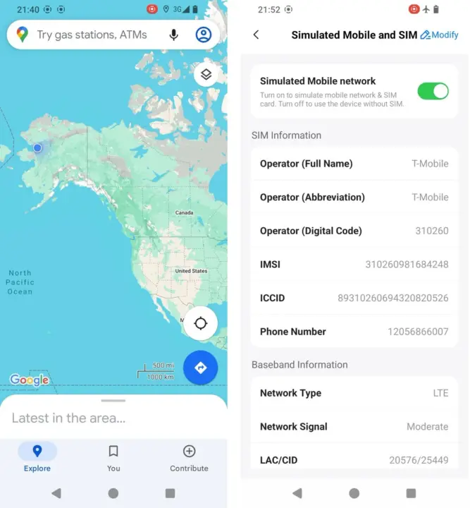 Google Maps en PlugOS y editor de SIM simulada