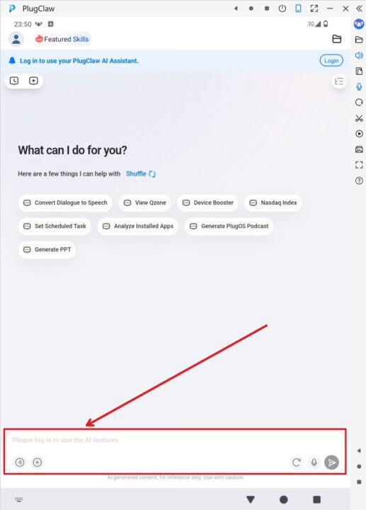 Inicialización y login del Claw